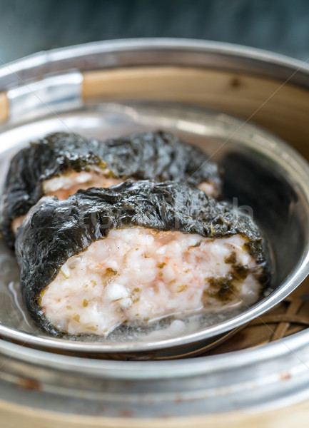 dim sum seaweed pork dumpling Stock photo © vichie81