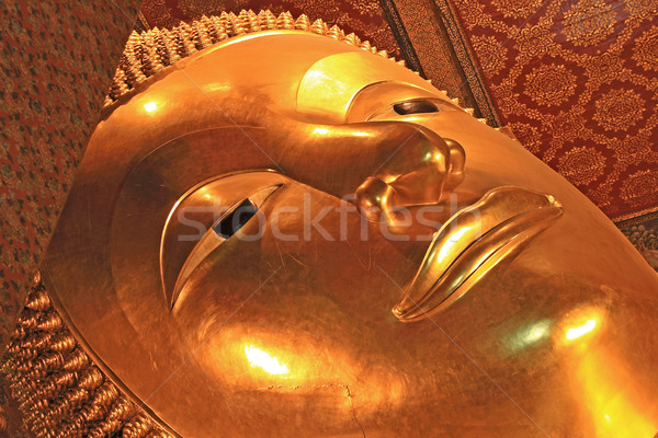 Reclining Buddha Image at Wat Pho Temple, Thailand Stock photo © vichie81