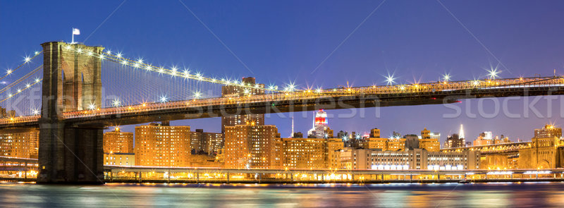 Brooklyn bridge New York Stock photo © vichie81