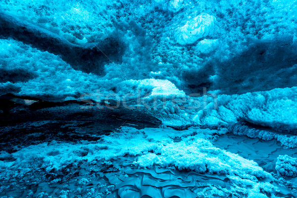 Buz mağara İzlanda buzul doğa dağ Stok fotoğraf © vichie81