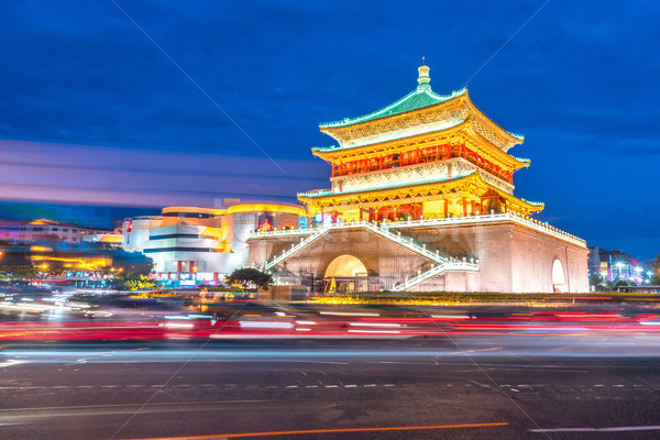 Xian bell tower Stock photo © vichie81