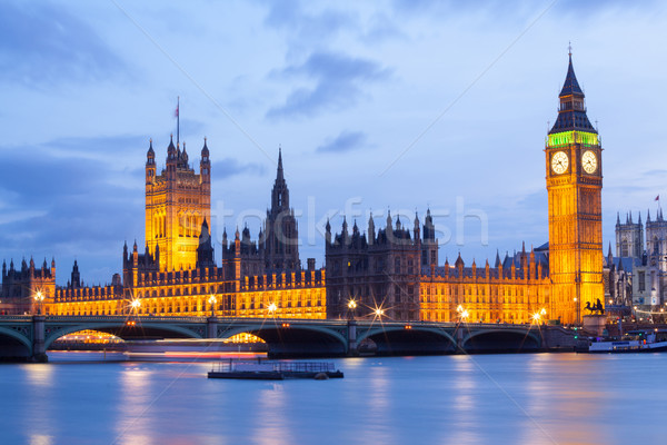 Big Ben westminster pont Londres cityscape rivière [[stock_photo]] © vichie81