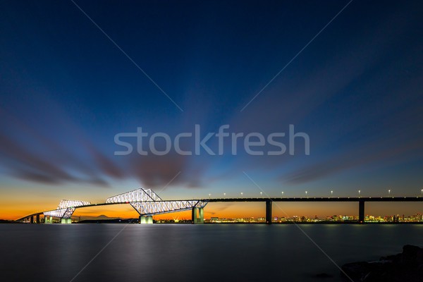 Tokyo Gate Bridge Night Stock photo © vichie81