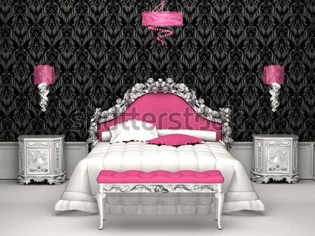Demonstráció királyi kanapé párnák luxus szoba Stock fotó © Victoria_Andreas