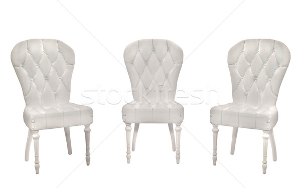 Blank armchairs on the white background. Chairs. Stock photo © Victoria_Andreas