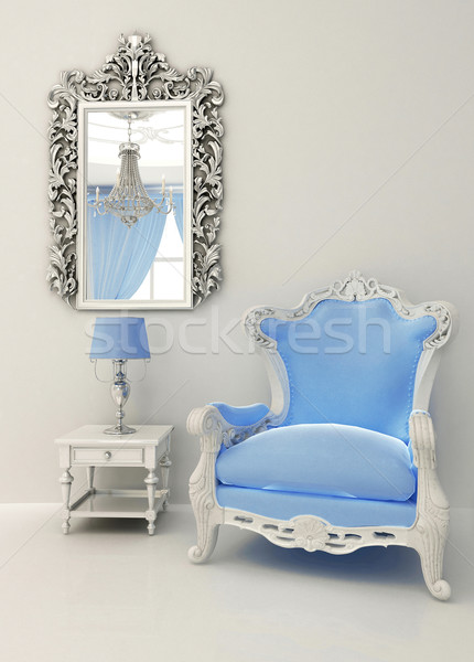 Barokowy meble luksusowe wnętrza apartamentu projektu Zdjęcia stock © Victoria_Andreas