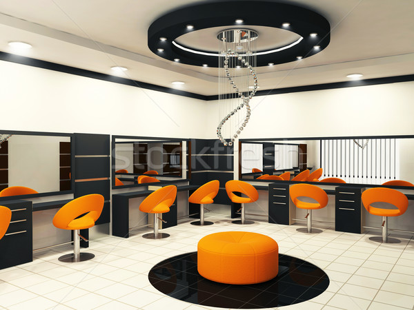 Luxurious interior of a beauty salon with creative ceiling Stock photo © Victoria_Andreas