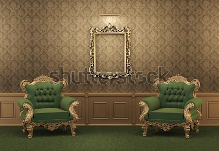 Royal luxury interior space apartment Stock photo © Victoria_Andreas