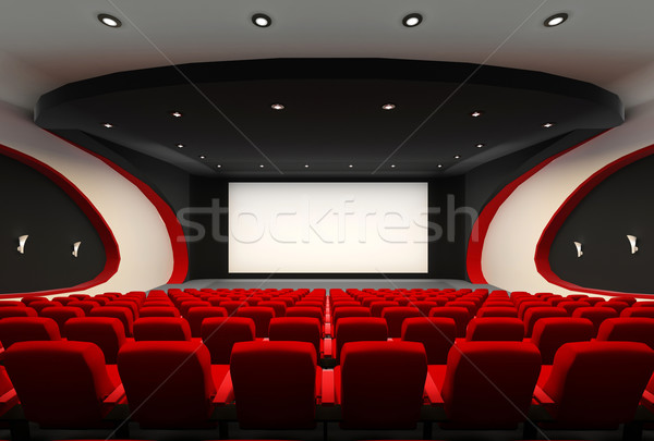 Elöl nézőpont építkezés üres előcsarnok mozi Stock fotó © Victoria_Andreas
