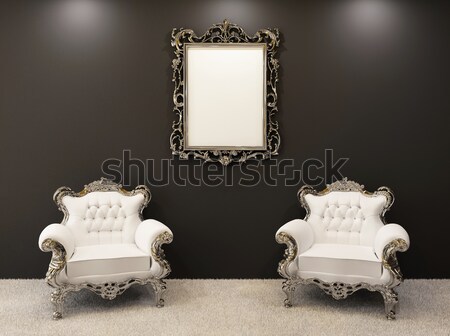 Royal intérieur or lustre deux luxueux [[stock_photo]] © Victoria_Andreas