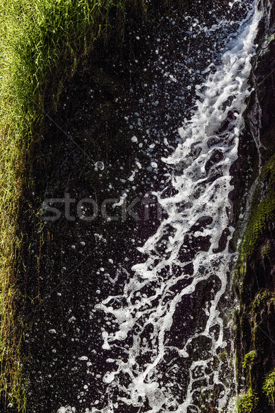 Splashing water waterfall Stock photo © vilevi