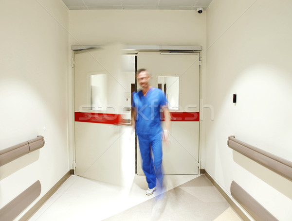 Doctor door corridor Stock photo © vilevi