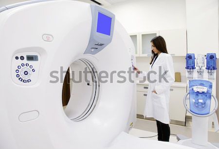 Blurred Doctor MRI Hospital Stock photo © vilevi