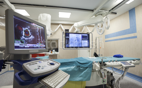 surgery room bed scanner equipment Stock photo © vilevi