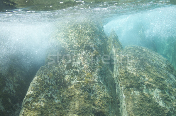 wallpaper background sea underwater rocks Stock photo © vilevi