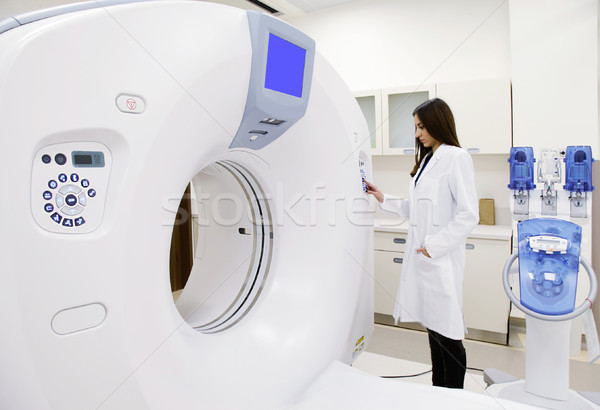 Hospital tomograph modern Stock photo © vilevi