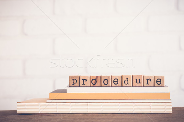 The word Procedure and copy space background. Stock photo © vinnstock
