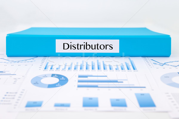 Distributor documents, graph analysis and marketing reports Stock photo © vinnstock