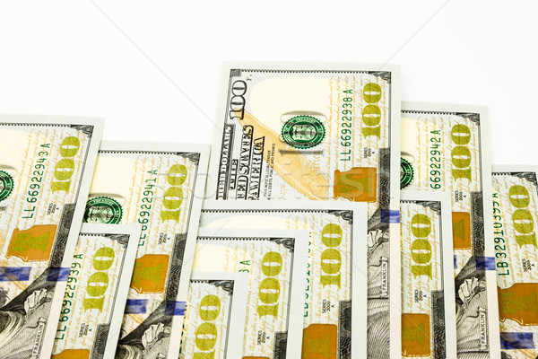 new edition 100 dollar banknotes, money for bonus and dividend c Stock photo © vinnstock