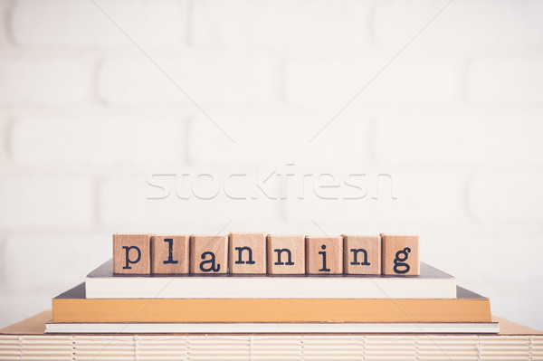 The word Planning and blank space background. Stock photo © vinnstock