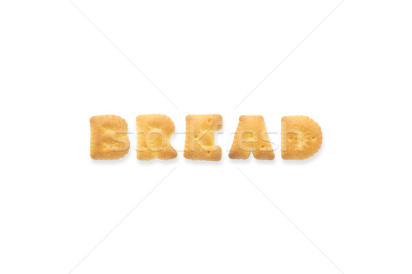 Brief woord brood alfabet biscuit collage Stockfoto © vinnstock
