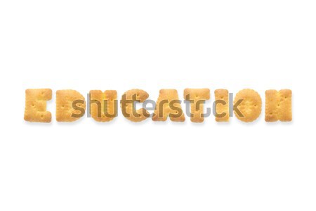 The Letter Word EDUCATION Alphabet  Cookie Crackers Stock photo © vinnstock