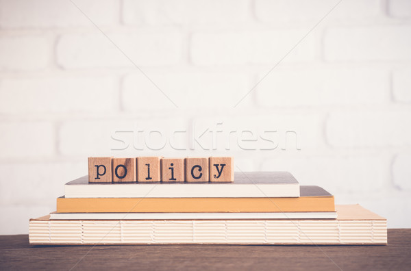 The word Policy and blank space background. Stock photo © vinnstock