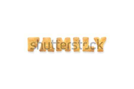 The Letter Word HEALTHY Alphabet  Biscuit Cracker Stock photo © vinnstock
