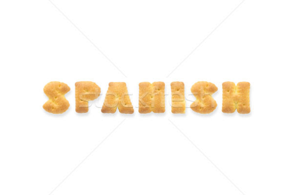 The Letter Word SPANISH Alphabet  Cookie Cracker Stock photo © vinnstock