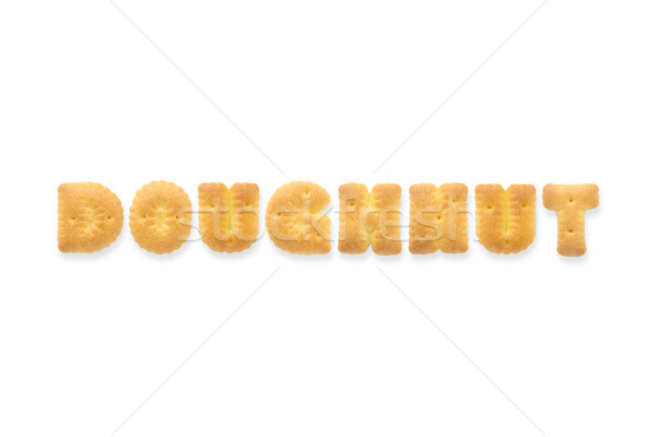 The Letter Word DOUGHNUT Alphabet  Cookie Cracker Stock photo © vinnstock
