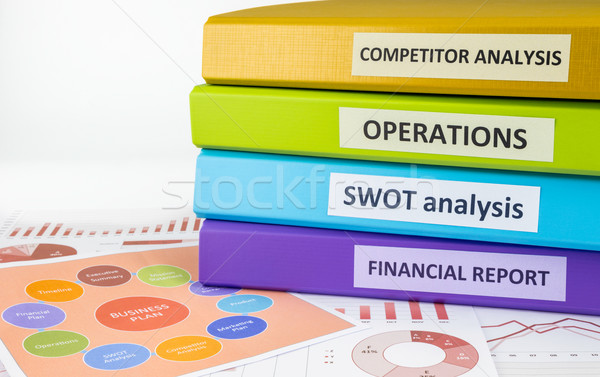 Business documents and binders, strategic planning for managers Stock photo © vinnstock