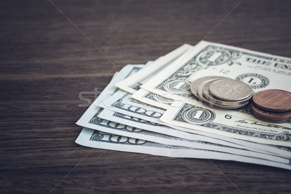 Currency, US dollar money earning or payment.  Stock photo © vinnstock