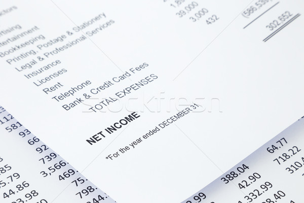 Net income statement reports  Stock photo © vinnstock