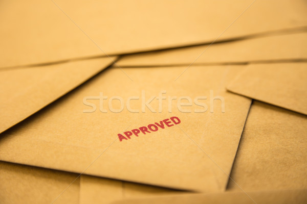 знак конверт красный вербовка человека Сток-фото © vinnstock
