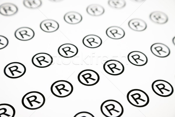 Registriert Zeichen Muster schwarz weiß Business Hintergrund Stock foto © vinnstock