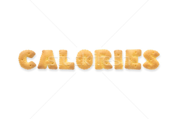 The Letter Word CALORIES. Alphabet  Cookie Biscuits Stock photo © vinnstock