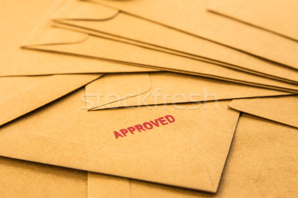 approved sign on envelope Stock photo © vinnstock