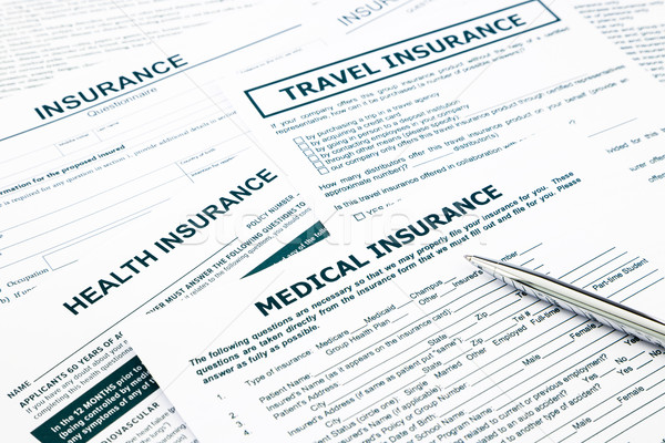 Stock photo: medical insurance form