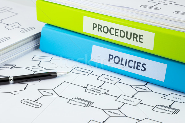 Policies and procedure documents for business Stock photo © vinnstock