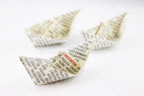 origami boats, innovation idea  Stock photo © vinnstock
