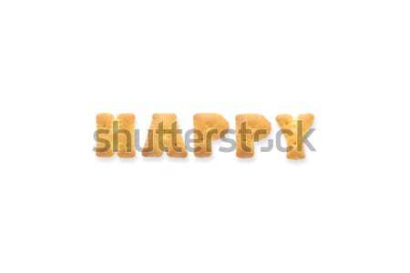 List słowo jak alfabet cookie herbatniki Zdjęcia stock © vinnstock