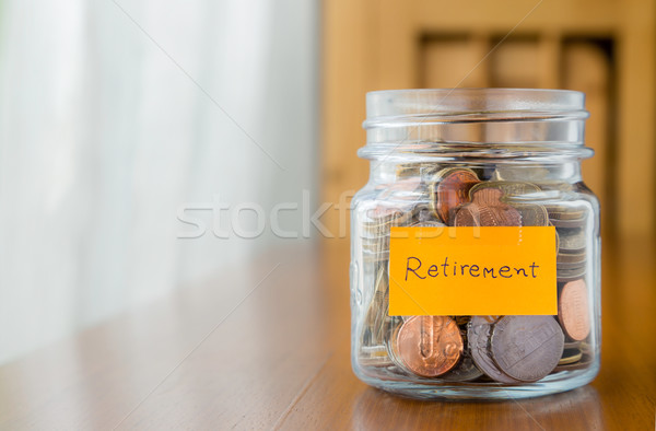 финансовых плана сохранить пенсия деньги Мир Сток-фото © vinnstock