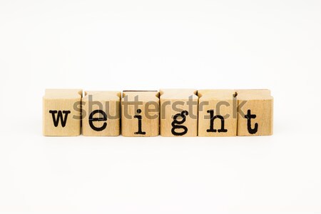 weight wording isolate on white background Stock photo © vinnstock