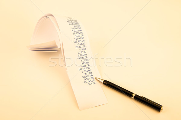 printout paper rolls in sepia tone Stock photo © vinnstock