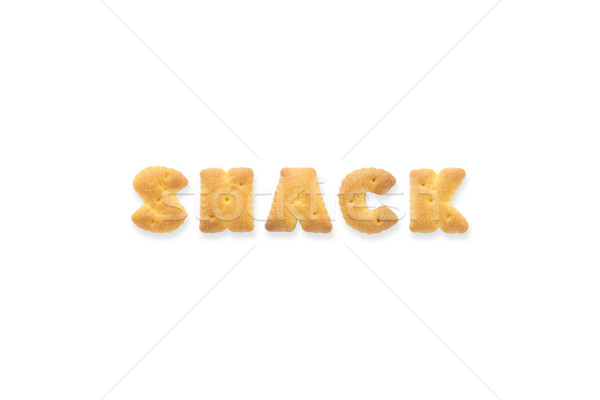 The Letter Word SNACK Alphabet  Cookie Cracker Stock photo © vinnstock