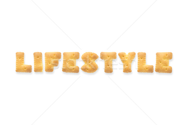 The Letter Word LIFESTYLE. Alphabet  Cookie Cracker Stock photo © vinnstock