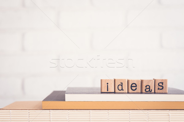 The word Ideas and copy space background. Stock photo © vinnstock