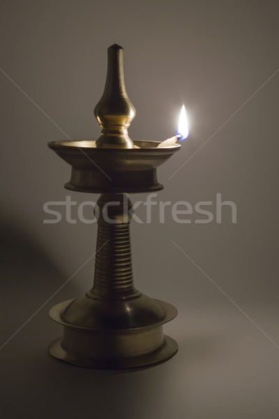 Traditional Indian Prayer Lamp Stock photo © vinodpillai