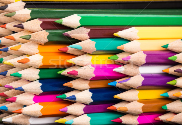 Colore matite primo piano fronte Foto d'archivio © viperfzk