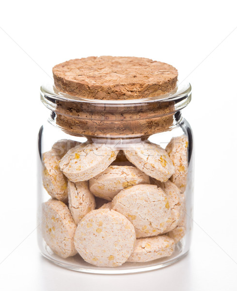 Decaying pills medicine in glass container Stock photo © viperfzk